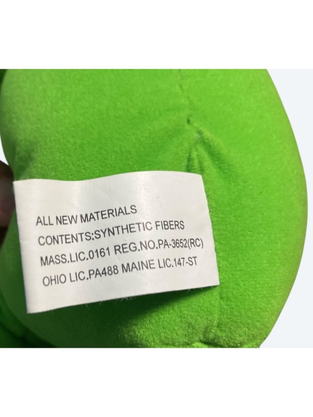 Jim Hensons Muppets Kermit The Frog Plush Doll 16" Synthetic Fibers - Picture 12 of 14